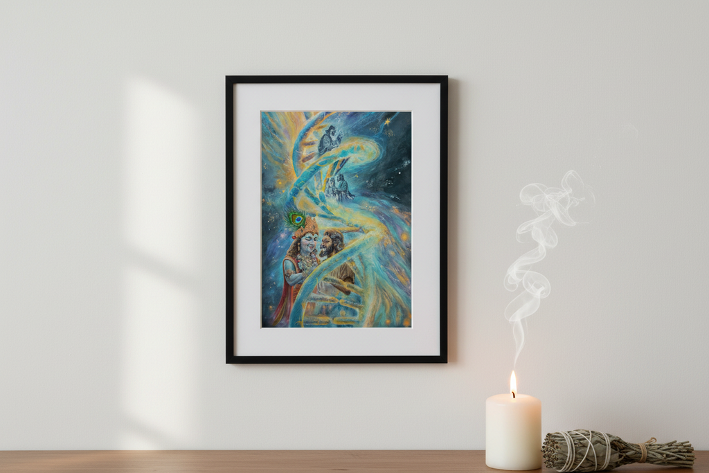A4 Original Watercolour Painting | Indelible Bond| Krishna & Sudama