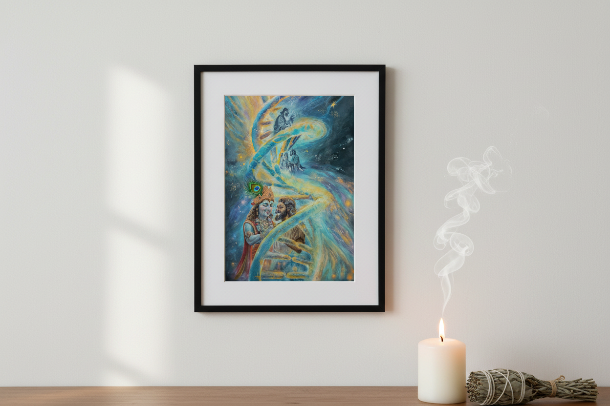 A4 Original Watercolour Painting | Indelible Bond| Krishna & Sudama