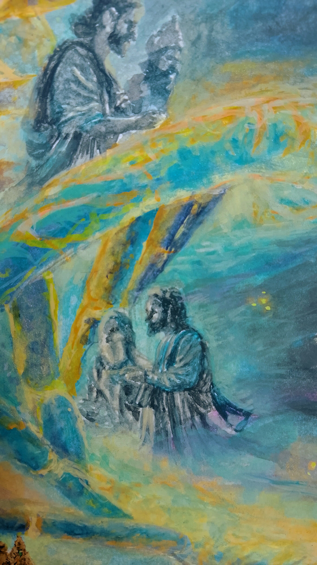 A4 Original Watercolour Painting | Indelible Bond| Krishna & Sudama